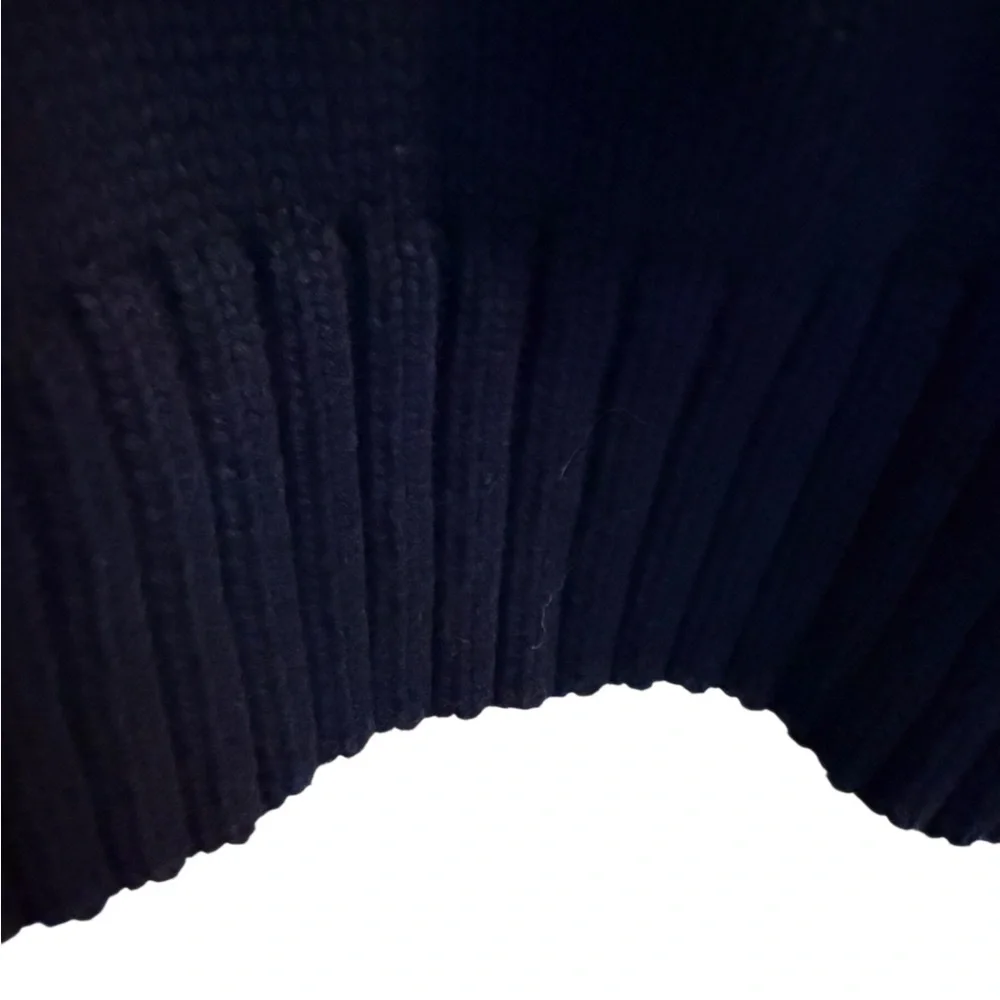 J. Crew Heritage Men's Navy quarter zip cotton sweater.